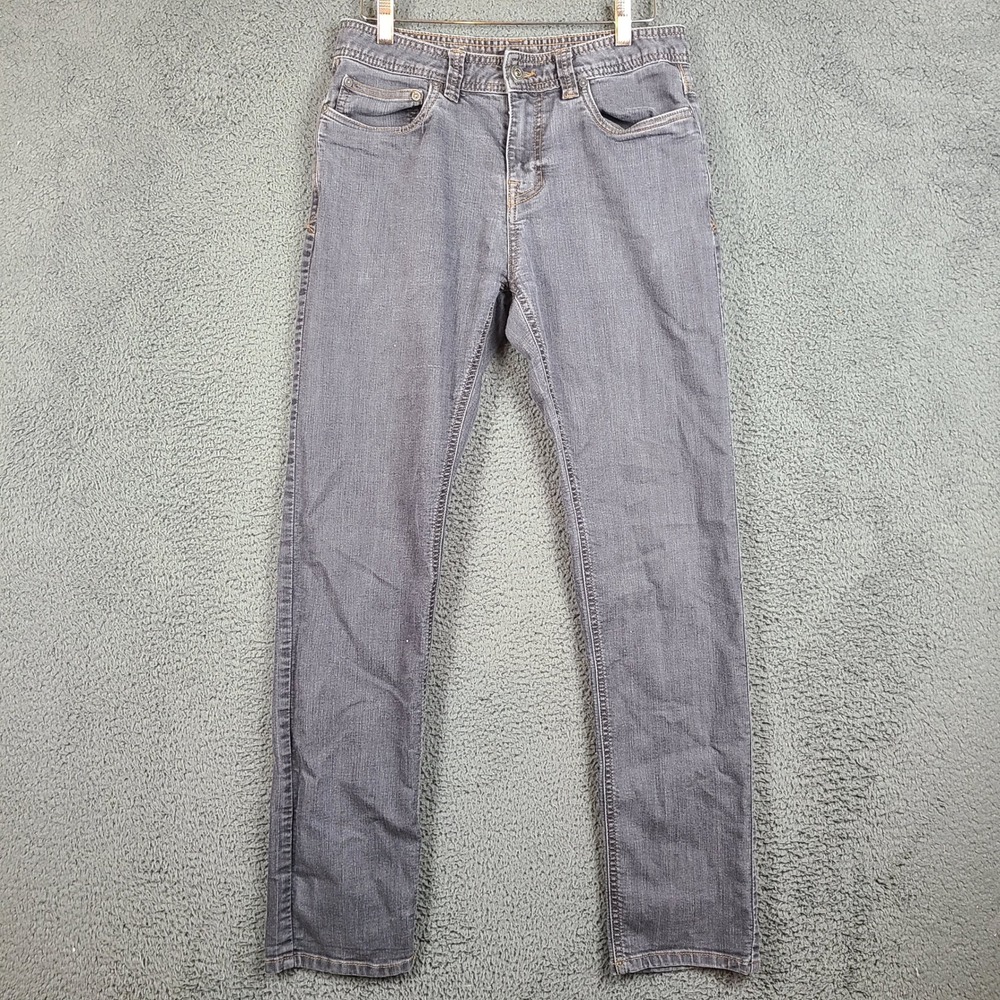 prAna Mens Bridger Slim-Straight Jeans Gray Organic Cotton Blend 30x32